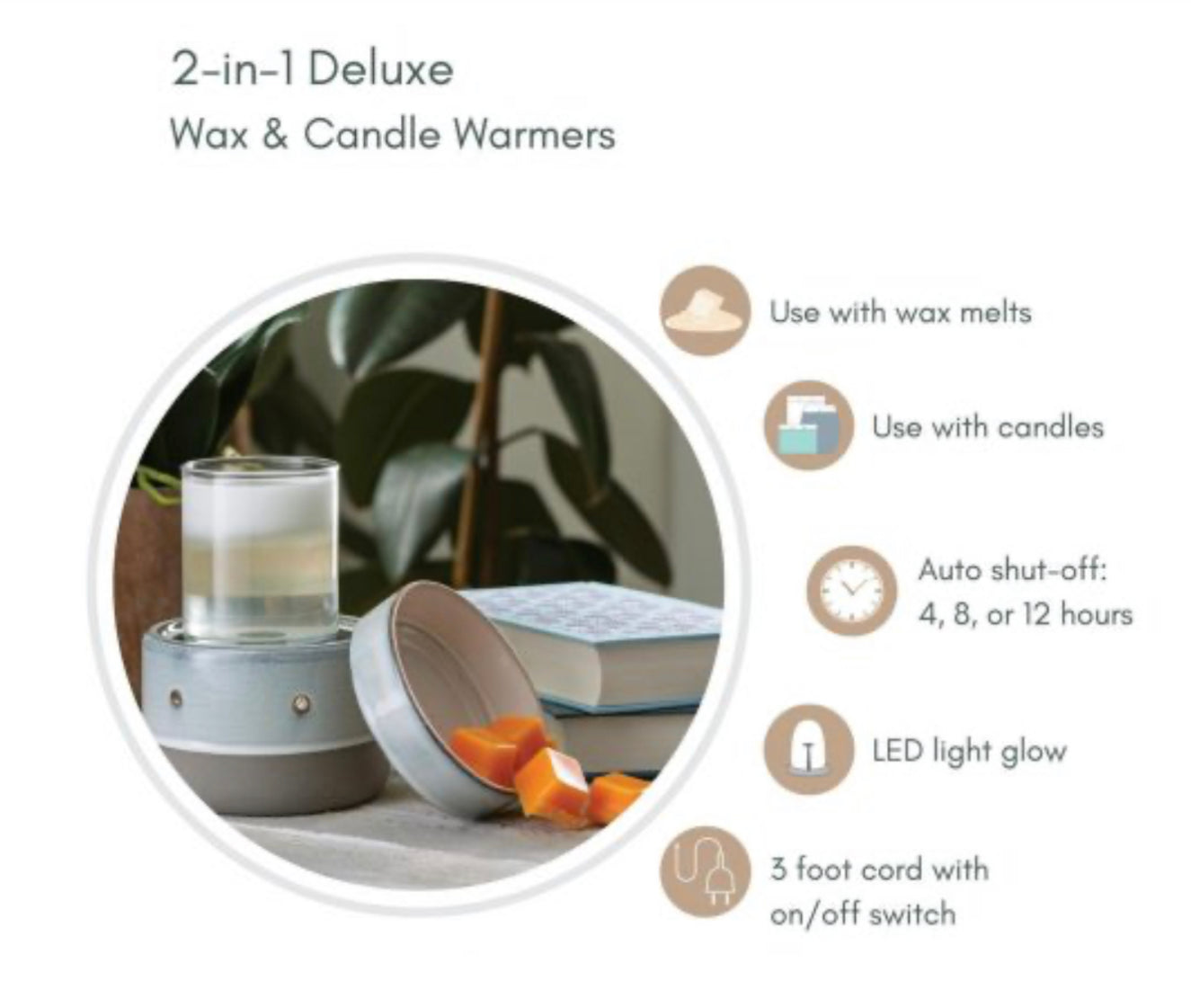 Glazed Concrete 2-in-1 Deluxe Fragrance Warmer